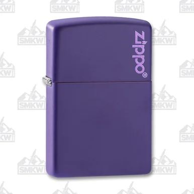 Zippo Classic Logo Purple Matte Lighter ZP237ZL