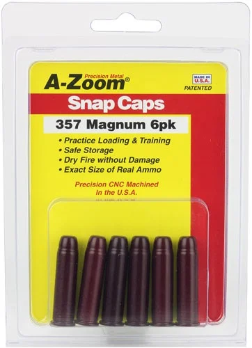 A-ZOOM METAL SNAP CAP .357 MAGNUM 6-PACK