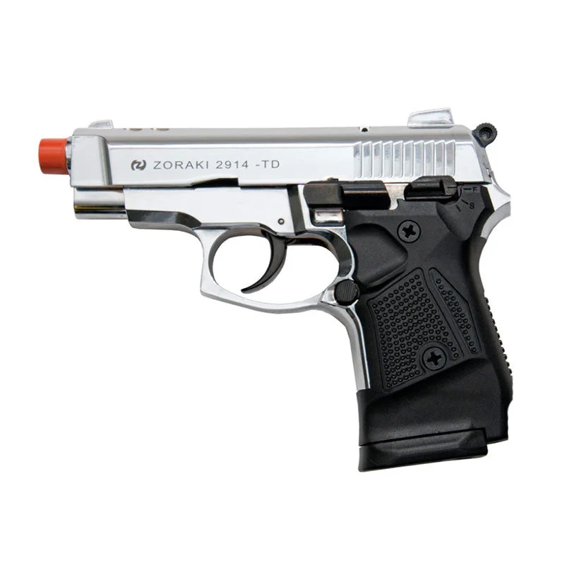 Zoraki 2914 Chrome – Semi Auto Front Firing 9mm Blank Gun