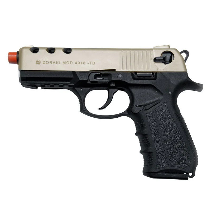 Zoraki 4918 Blank Firing Gun Satin – Front Fire 9mm Blank Gun