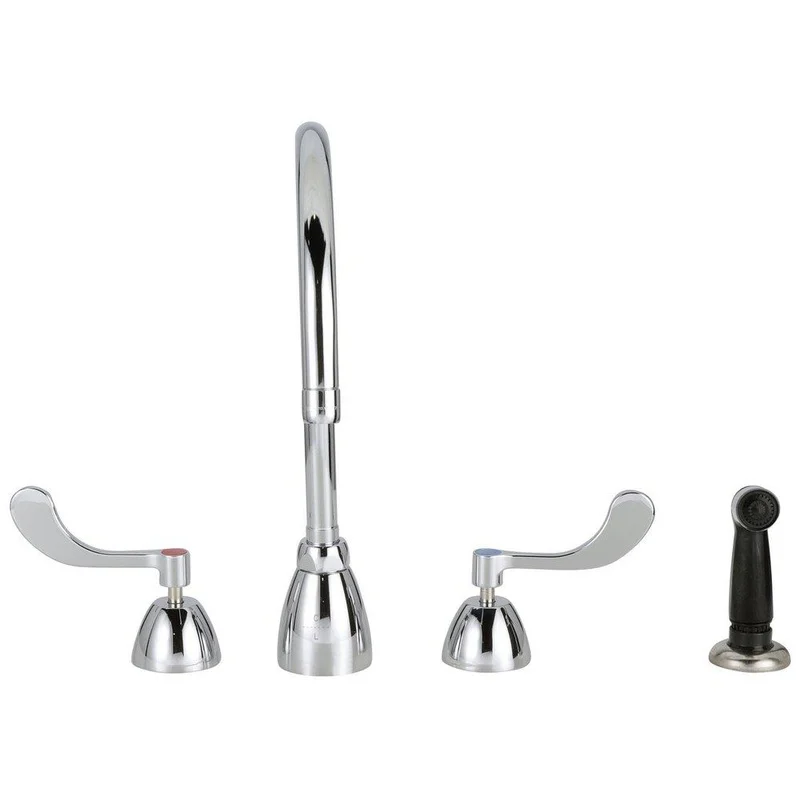 Zurn AquaSpec Two Handle Widespread Bathroom Sink Faucet in Chrome Plated with Hose and Spray | Ferguson