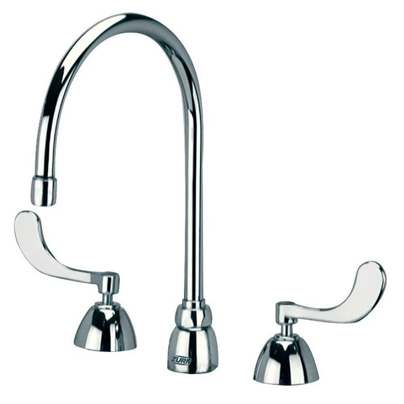 Zurn AquaSpec Two Handle Widespread Bathroom Sink Faucet in Chrome Plated with Inter-Connecting Copper Supply Tubes for 8 in. In-line Centers | Ferguson