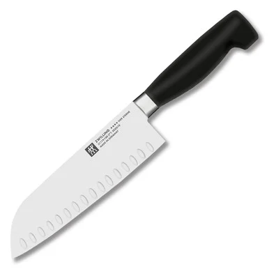 Zwilling J.A. Henckels Four Star 7in Hollow Edge Santoku 1001636
